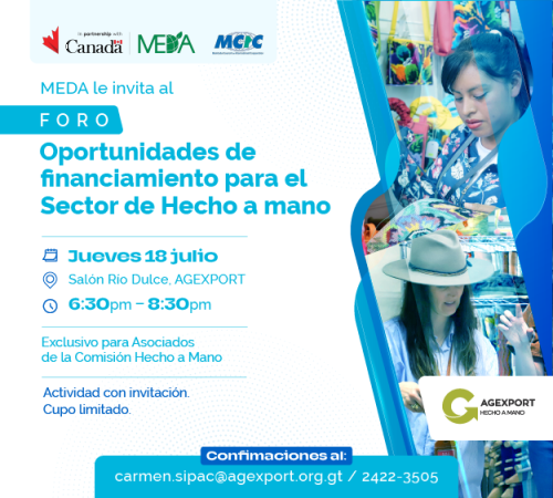 Foro: Oportunidades de financiamiento para el Sector de Hecho a Mano