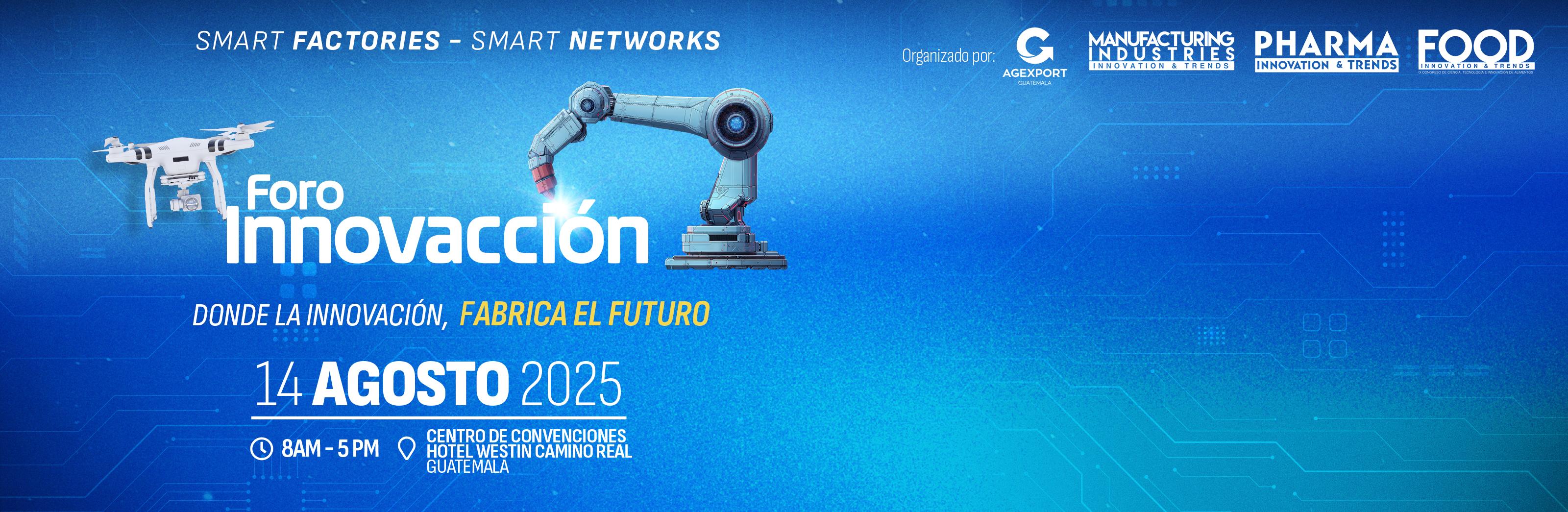 Banner Foro Innovación del sector de Manufacturas de Agexport
