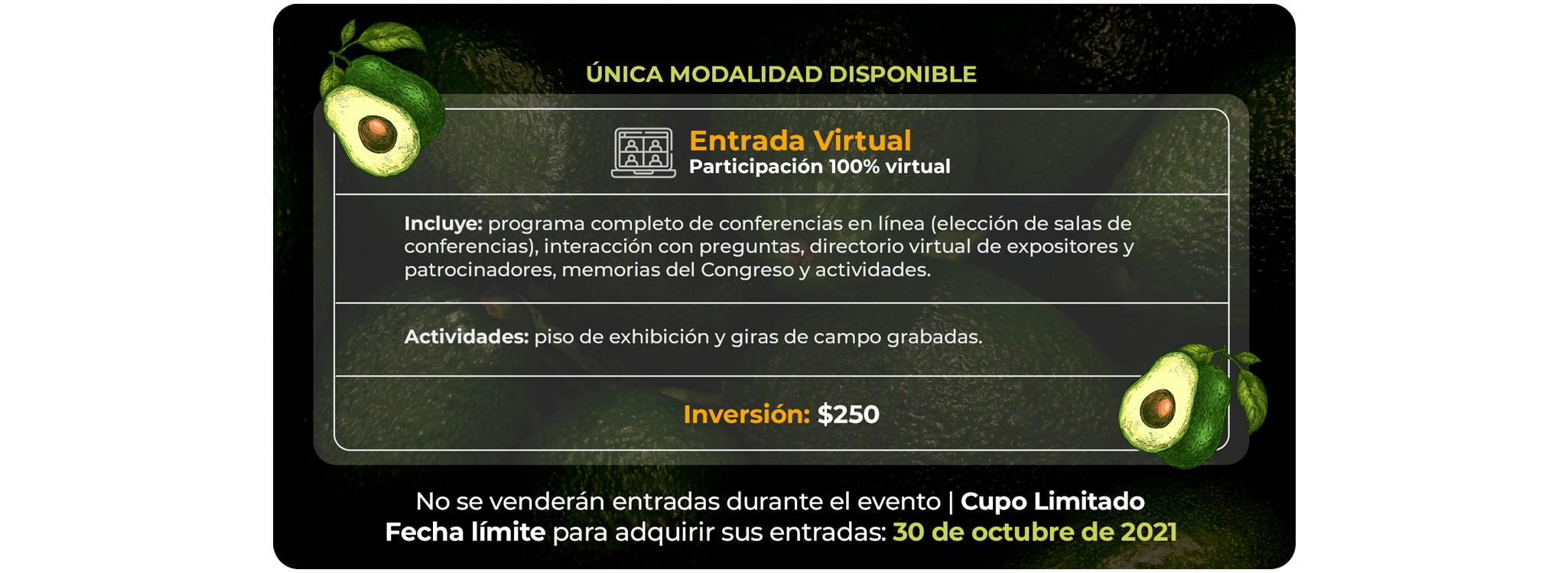 Congreso de aguacate compra de entradas