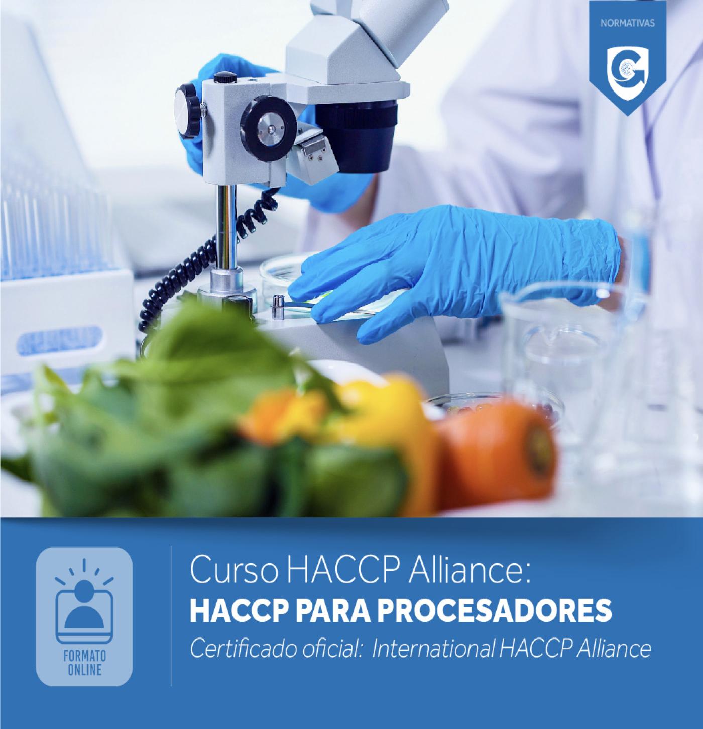 CURSO HACCP ALLIANCE: HACCP PARA PROCESADORES