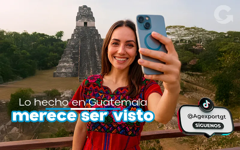 banner de agexport en tik tok