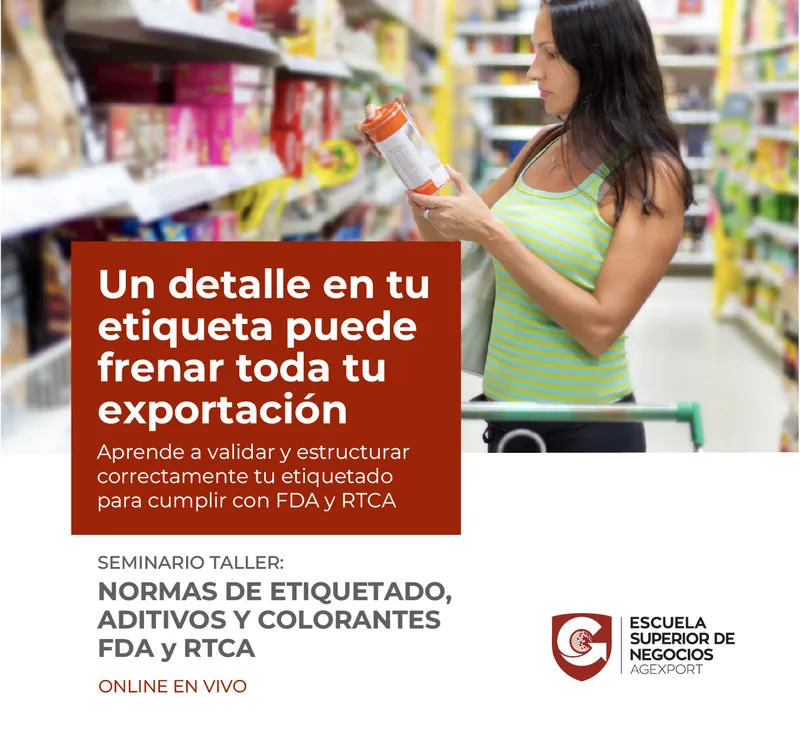 normas de etiquetado, aditivos y colorantes FDA y RTCA