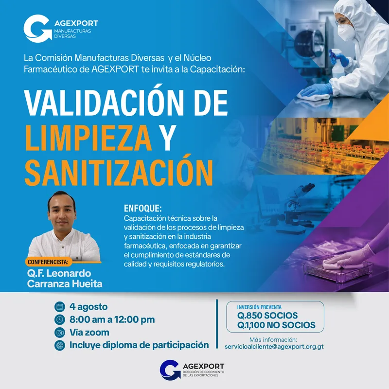 validación de limpieza y sanitización